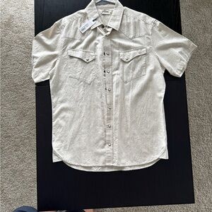 Taylor Stitch Light Tan Casual Button Down Shirt